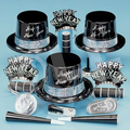 Silver Fantasy Happy New Year Party Kit for 50